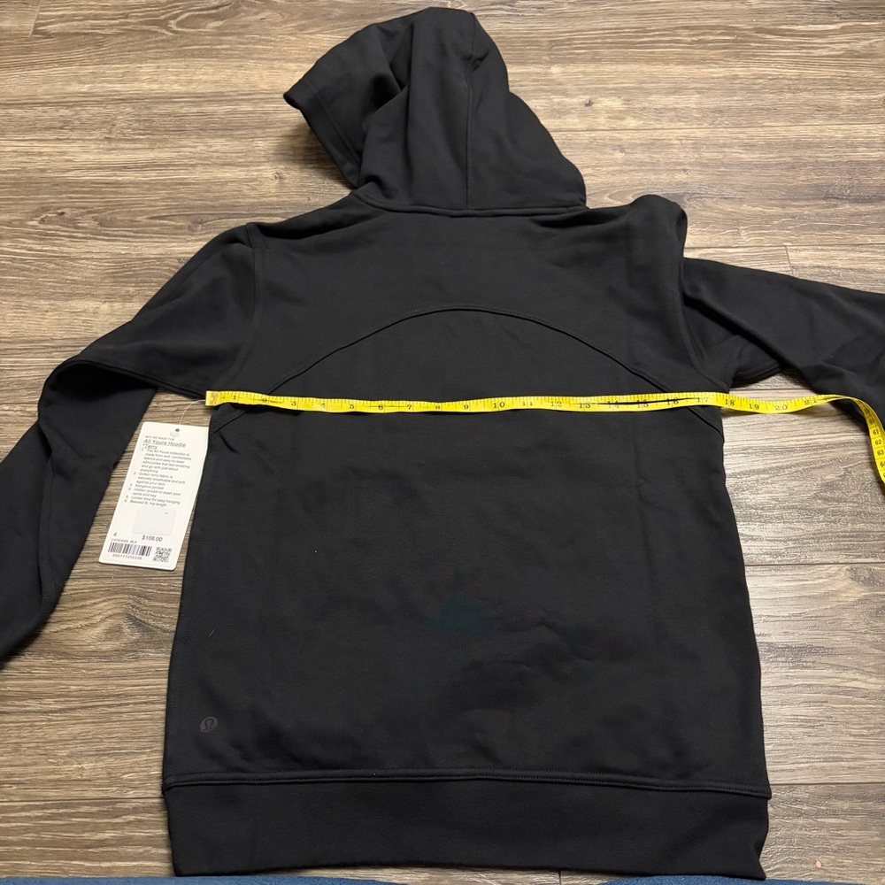 NWT Lululemon All Yours Hoodie *Terry (Black) Size 4 - Picture 7 of 7